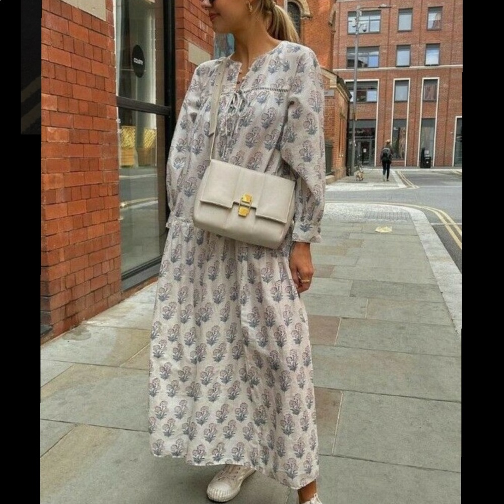 ZARA Printed Tiered Dress